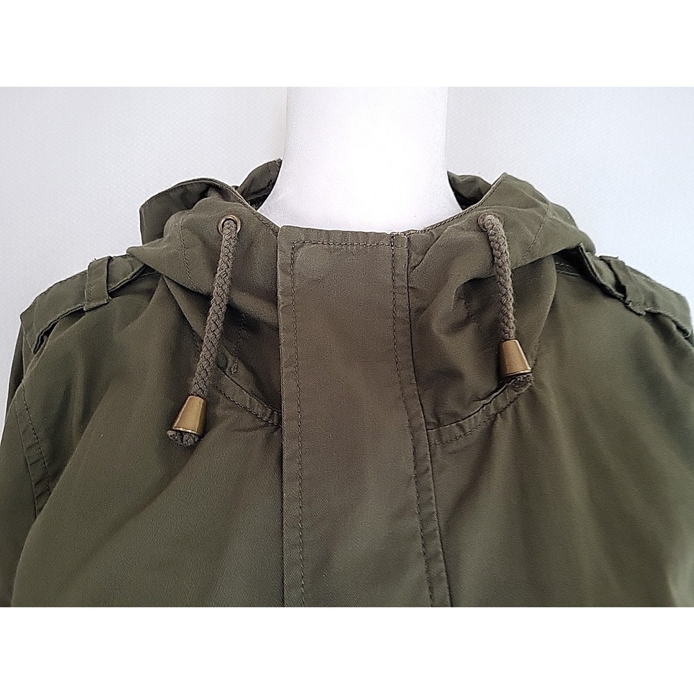 Brave Soul Hooded Utility Jacket Women's 12 Khaki Physics Theme Wearable Art - Picture 12 of 13